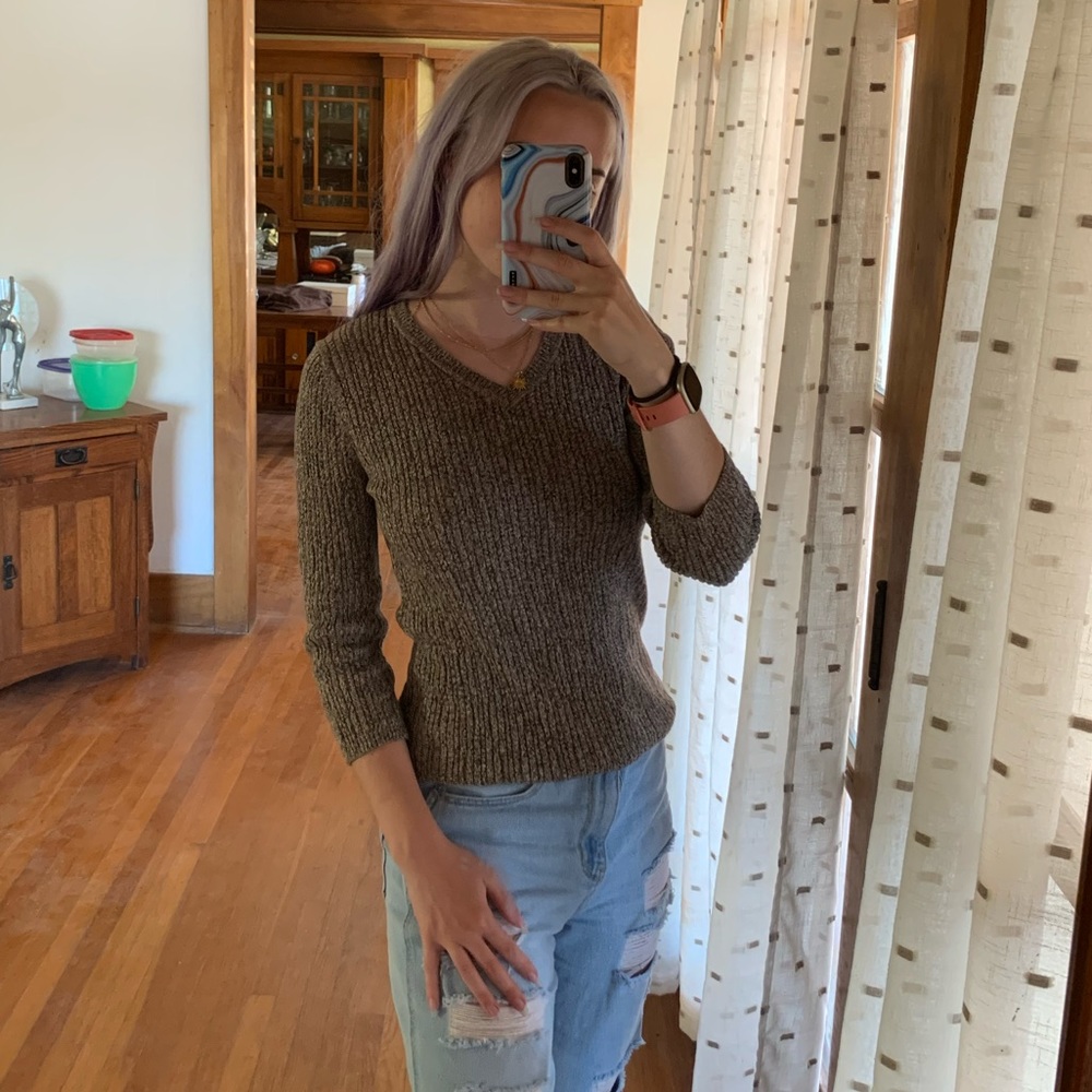 Croft & Barrow Brown Sweater